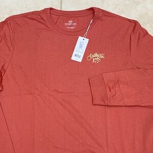 Southern Tide Long Sleeve Breakwater Bass Tee Mens Size L
